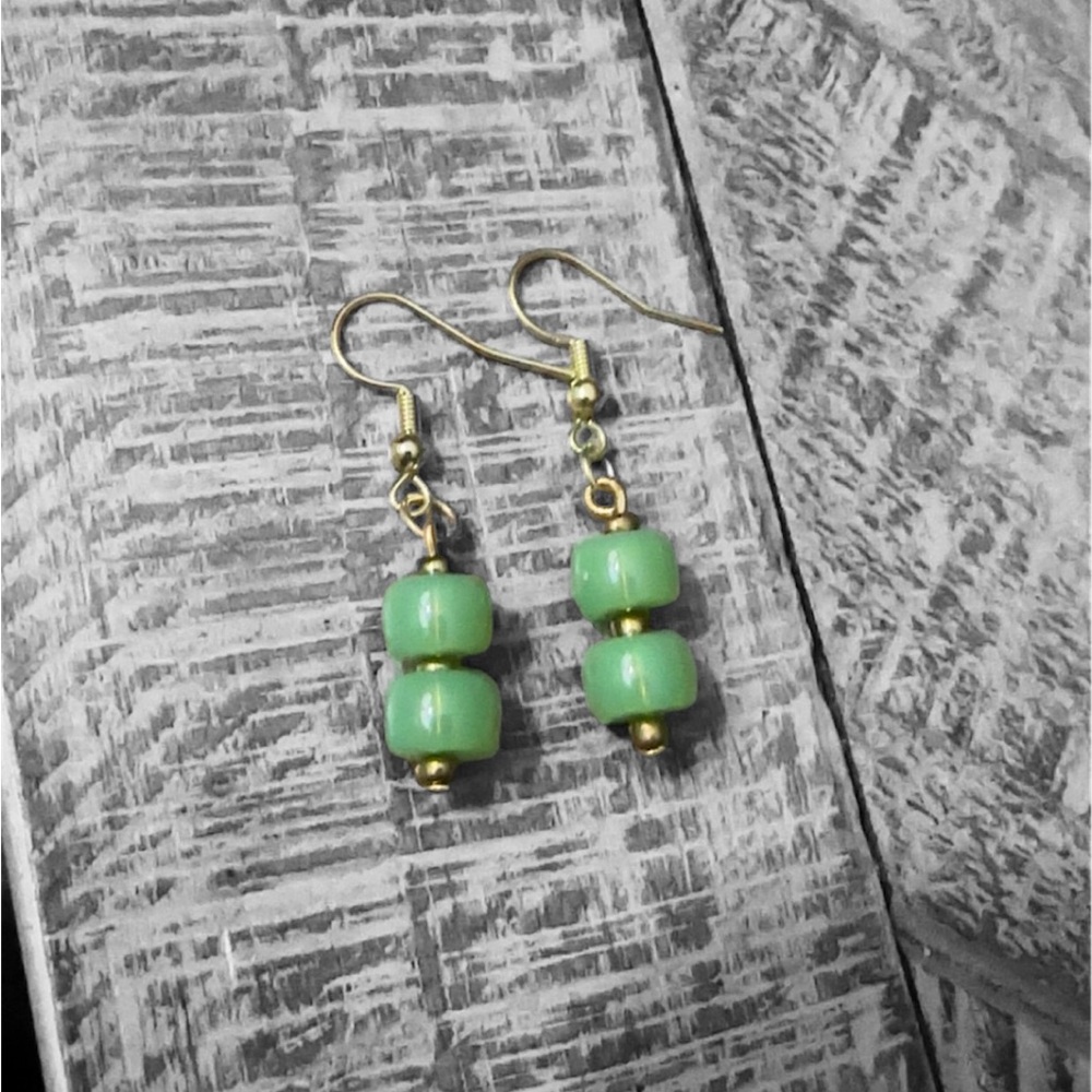 Customer glass bead earrings